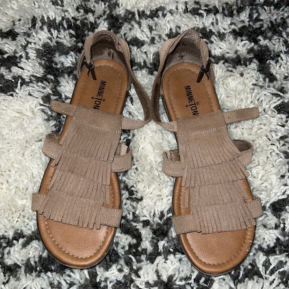 Minnetonka Fringe Sandals